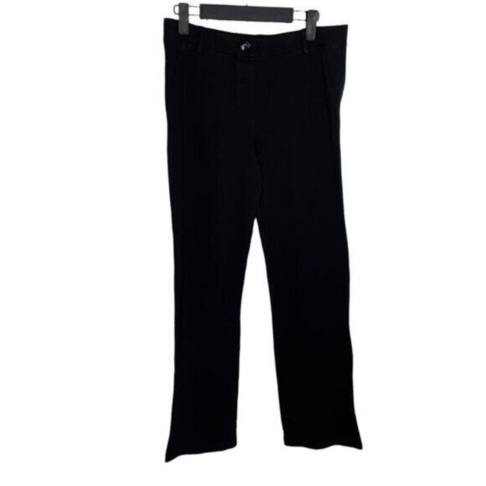 Betabrand Dress Pant Yoga Pants Black Straight Leg Medium M Office Workwear